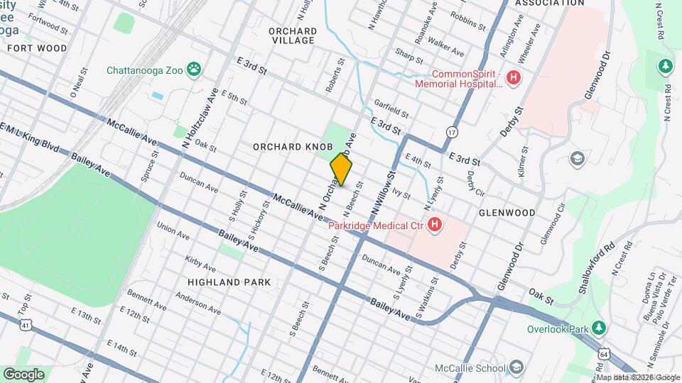 1906 Vine St Map and Location Details