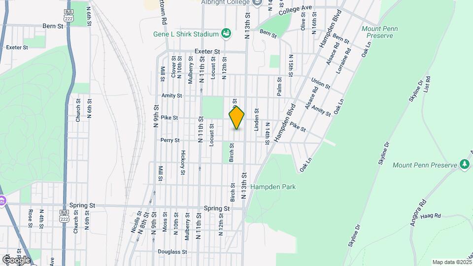 1321 Birch St Map and Location Details