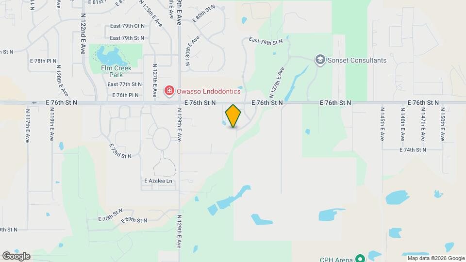 7506 N 133rd E Ave Mapa y Detalles de la Ubicación