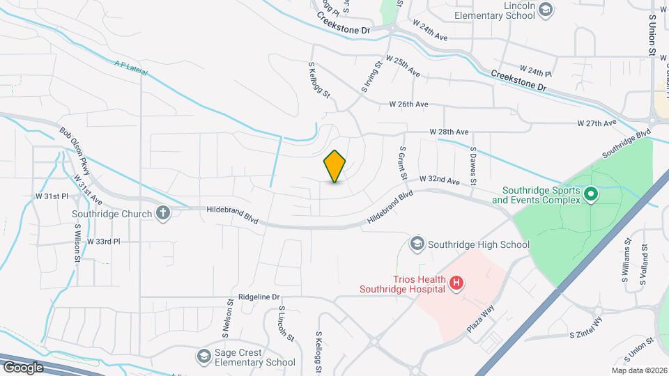 5613 W 30th Ave Map and Location Details