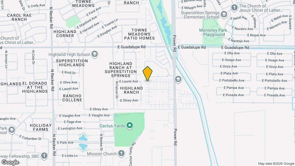 4647 E Laurel Ave Map and Location Details