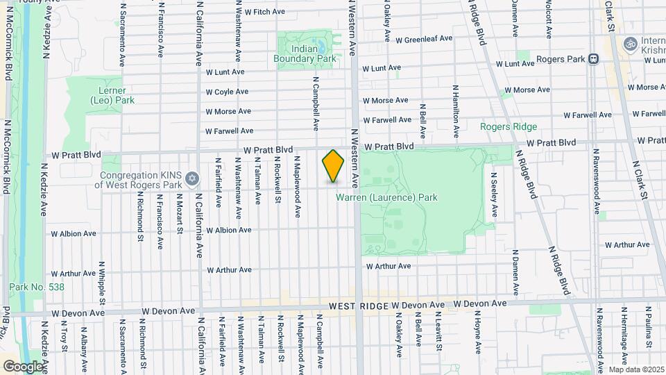2440 W North Shore Ave, Unit 2 Mapa y Detalles de la Ubicación
