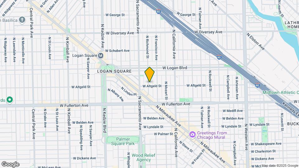 2501 N Richmond St Map and Location Details