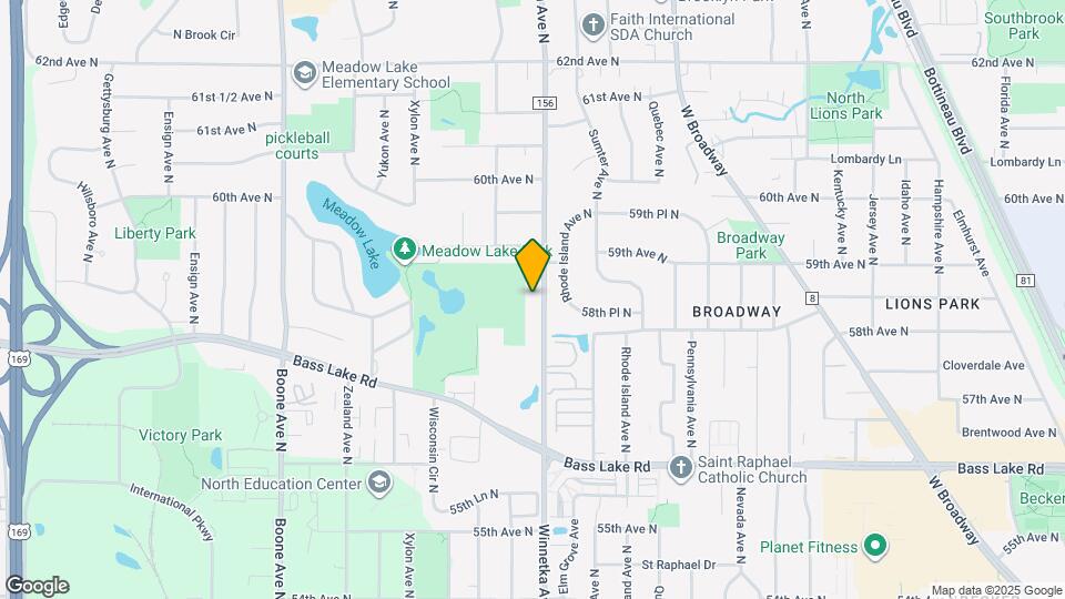 5827 Winnetka Ave N Map and Location Details