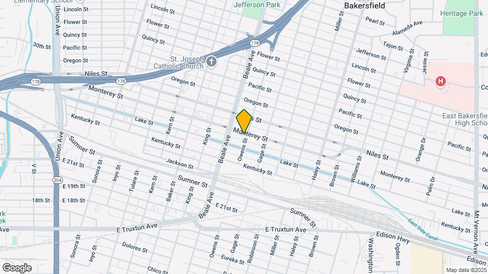 931 Monterey St Map and Location Details