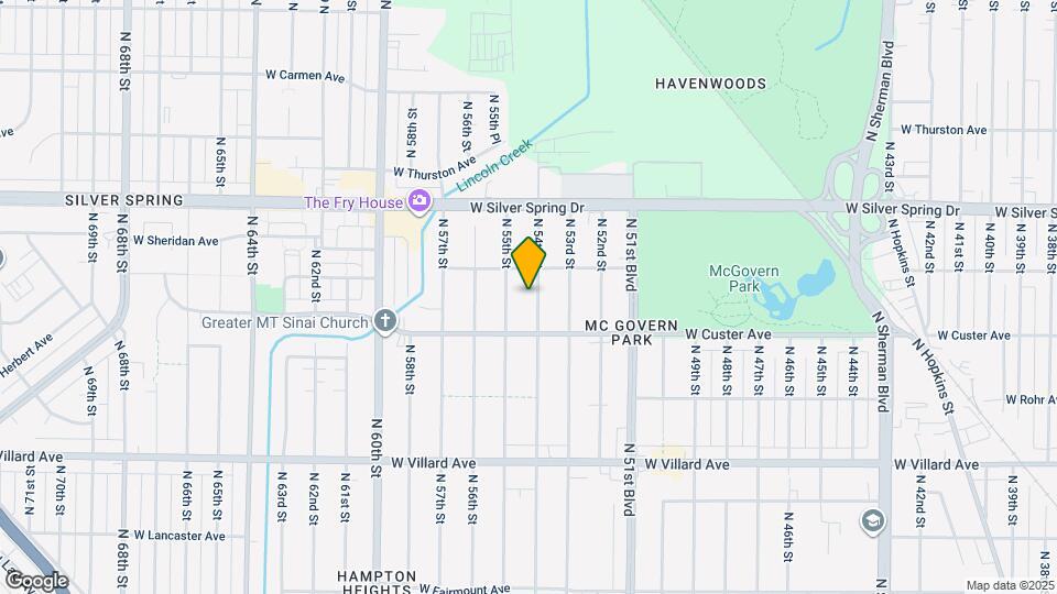 5445 N 54th St Map and Location Details