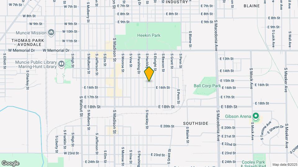 2208 S Hackley St Map and Location Details