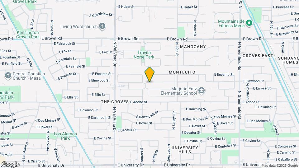 3831 E Elmwood St Map and Location Details