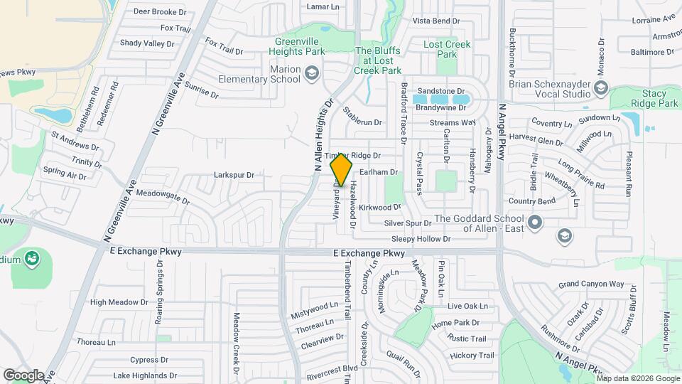 1402 Vineyard Dr Map and Location Details