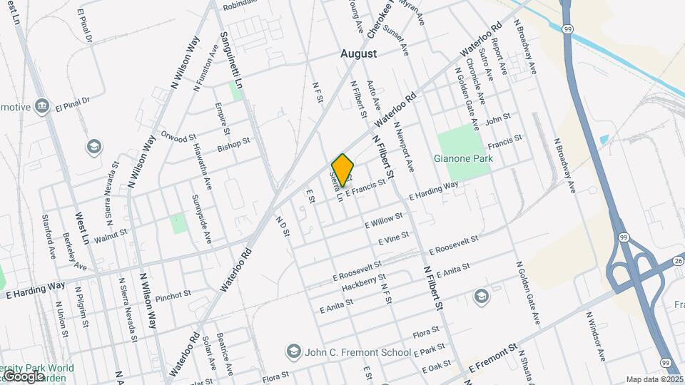 1502 Sierra Ln Map and Location Details