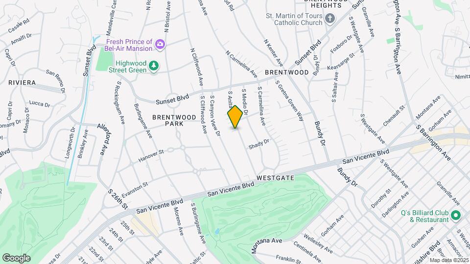 215 S Anita Ave Map and Location Details