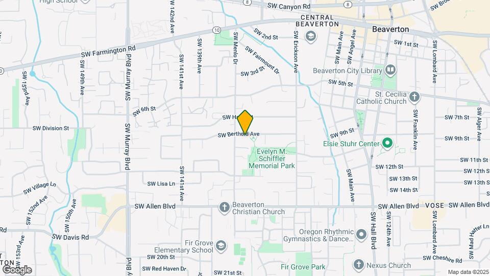 13550 SW Berthold Ave Map and Location Details
