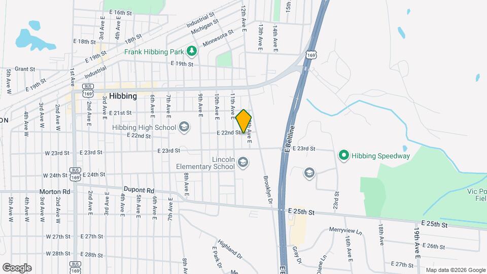 1114 E 22nd St Map and Location Details