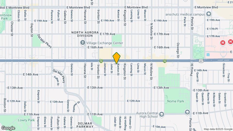 1457 Kenton St Map and Location Details