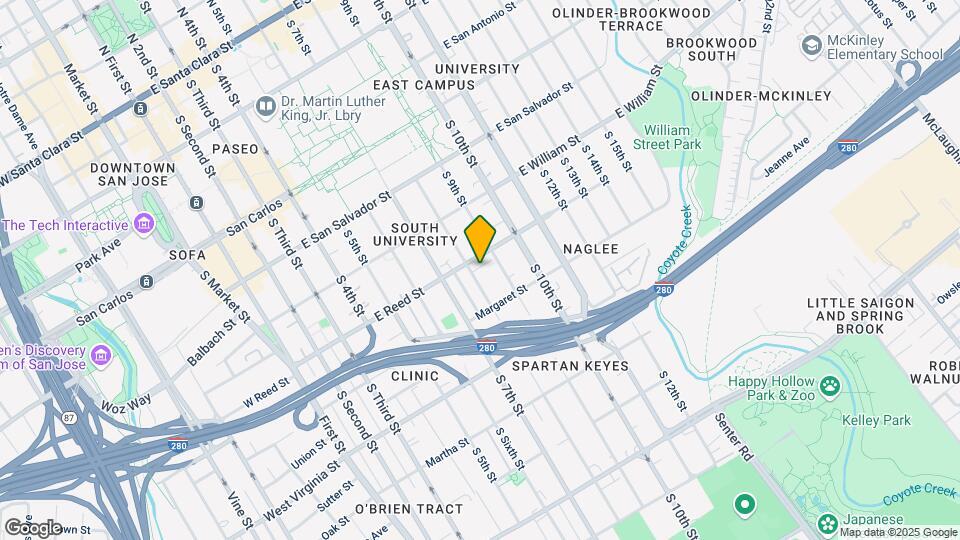 616 S 8th St Map and Location Details