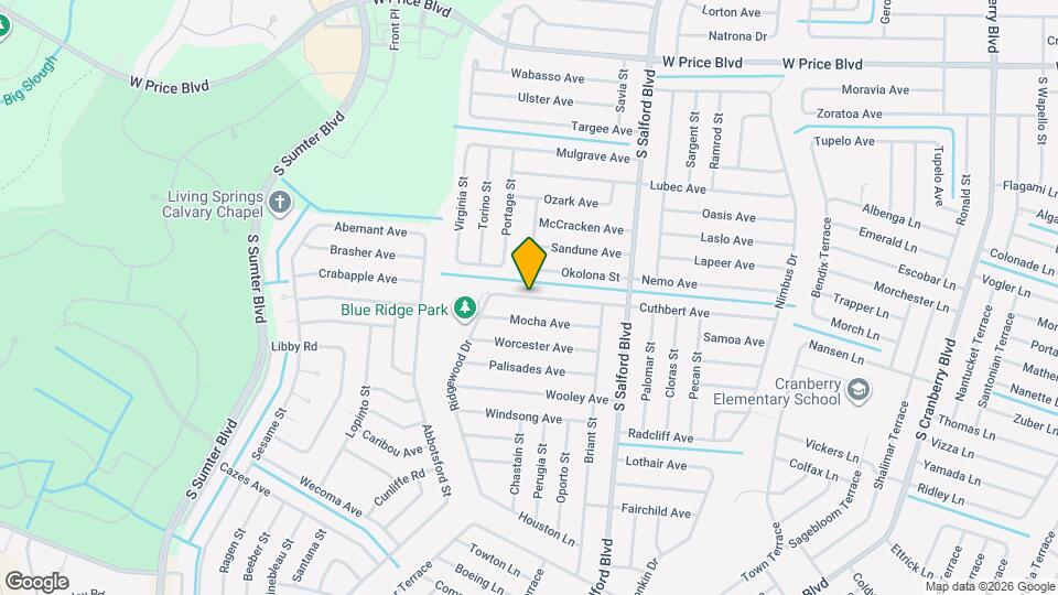 4391 Cuthbert Ave Map and Location Details