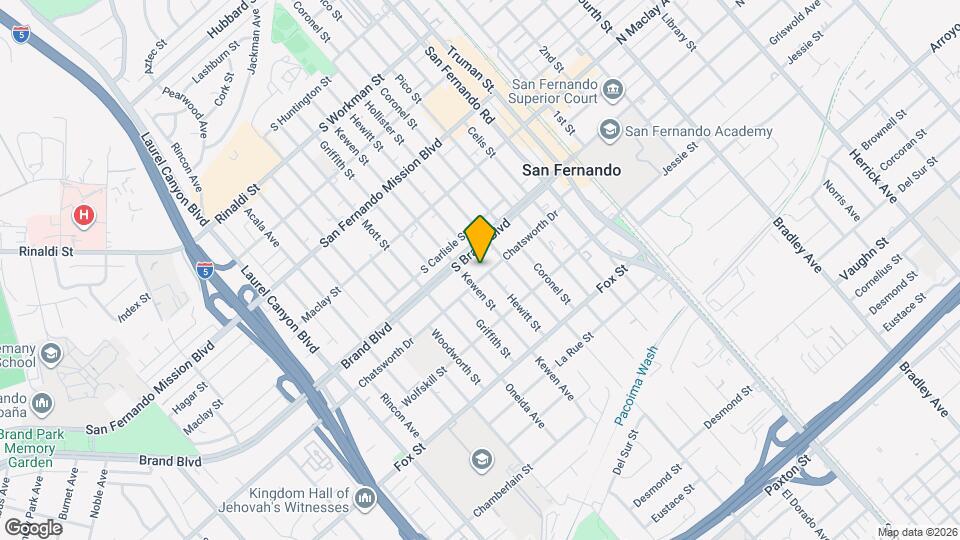553 Chatsworth Dr, Unit 1 Mapa y Detalles de la Ubicación