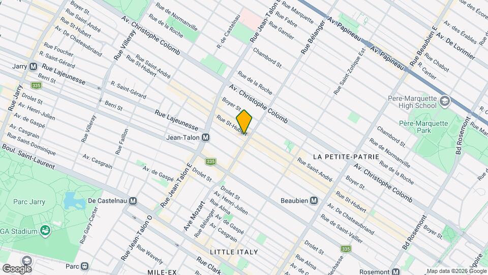 6960 Saint-Hubert Map and Location Details