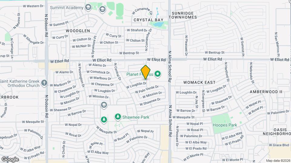 1200 W Loughlin Dr Mapa y Detalles de la Ubicación