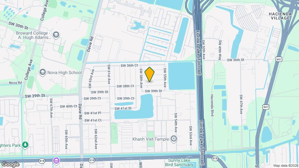 5721 SW 38th Ct Map and Location Details