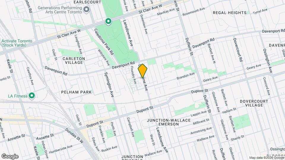 1084 Lansdowne Ave Map and Location Details