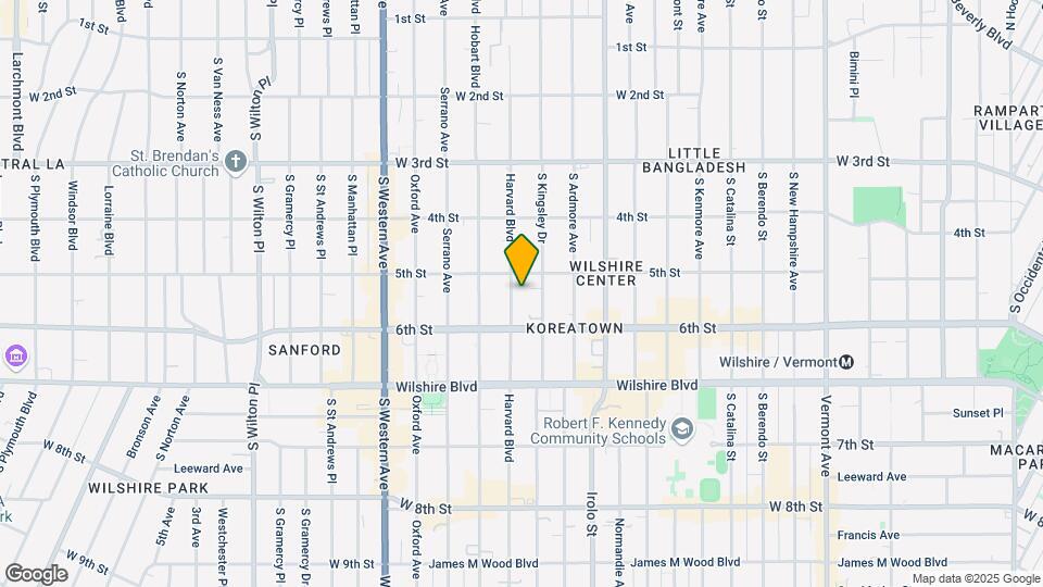 524 S Harvard Blvd Mapa y Detalles de la Ubicación