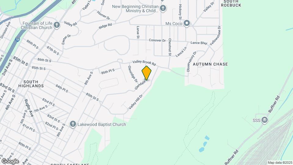 8937 Glendale Dr Map and Location Details