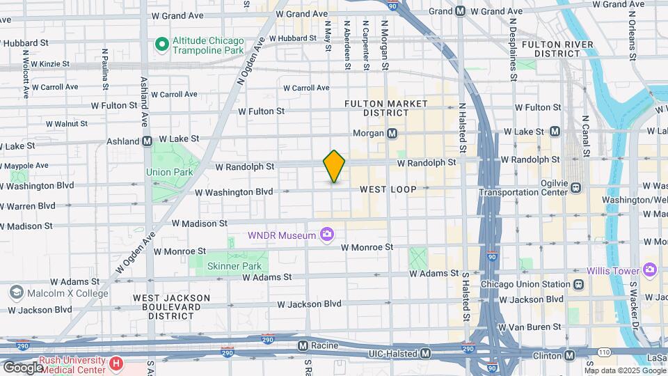 855 W Madison St Map and Location Details