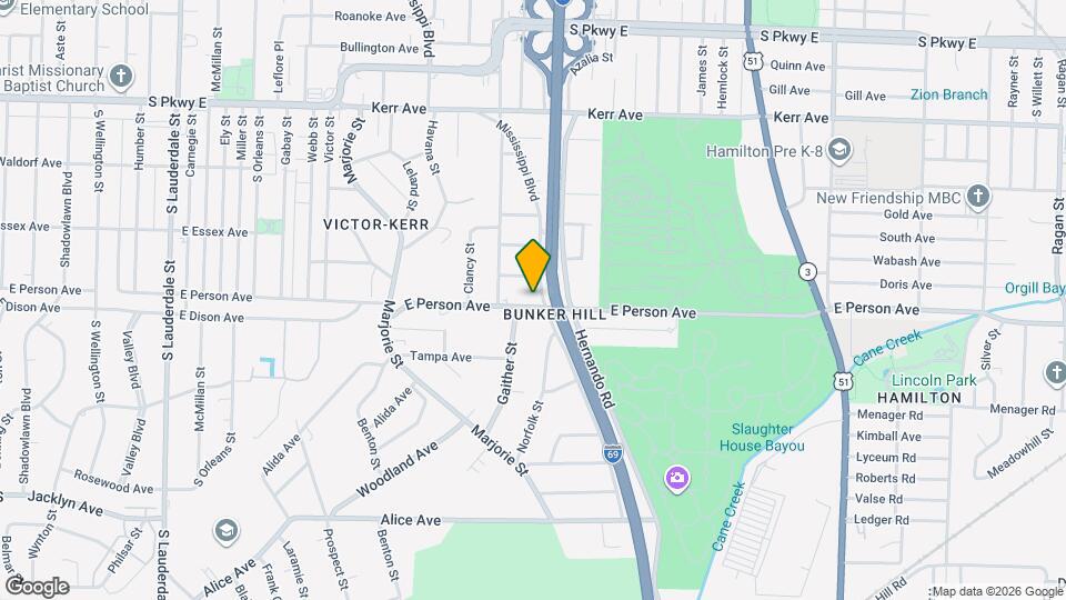 974 E Person Ave Mapa y Detalles de la Ubicación
