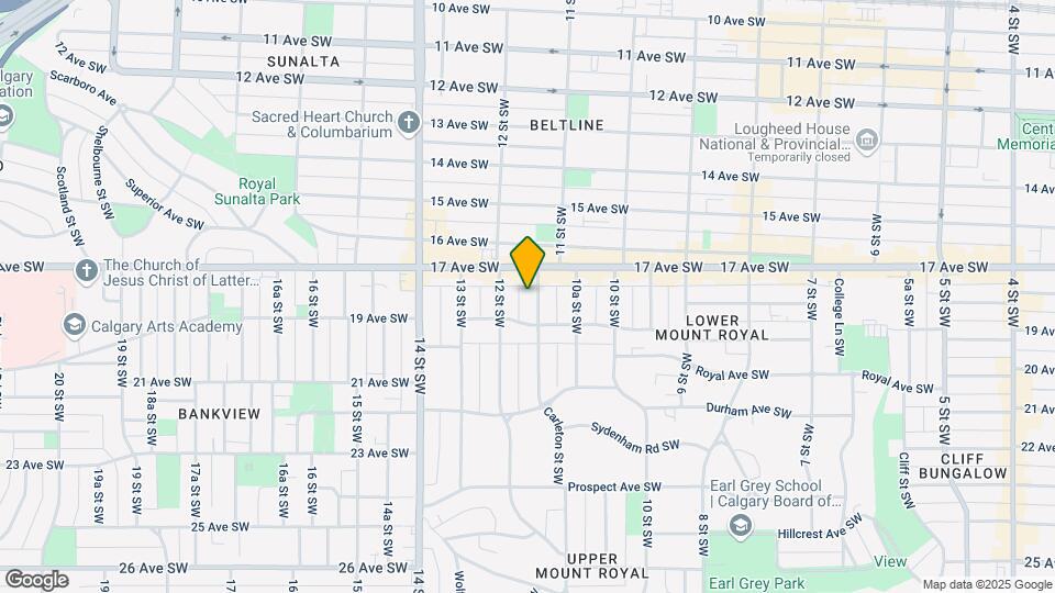 1721 11th St SW Map and Location Details