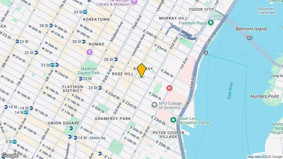 217 E 27th St Map and Location Details