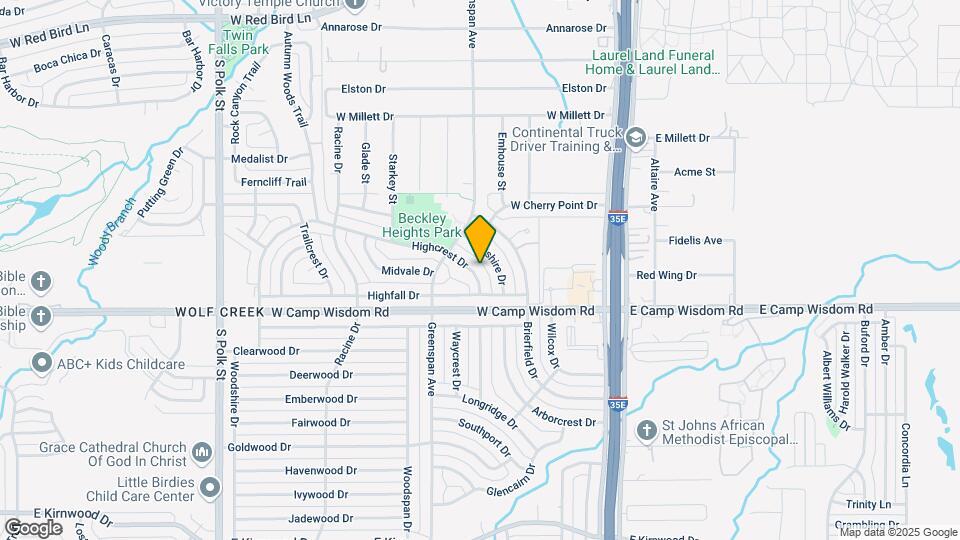 425 Highcrest Dr Map and Location Details