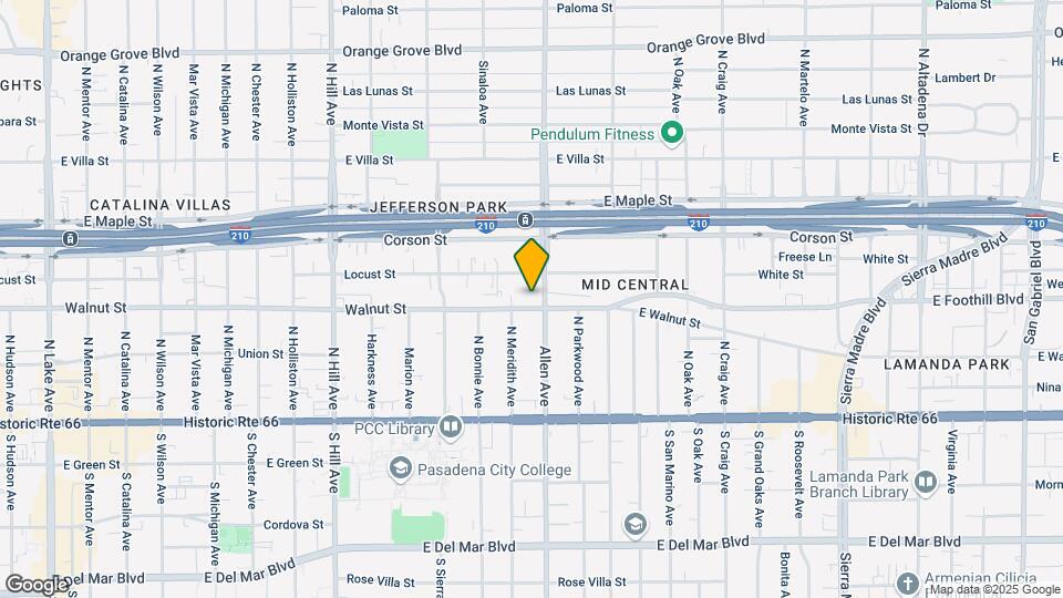 Luxe Pasadena Mapa y Detalles de la Ubicación