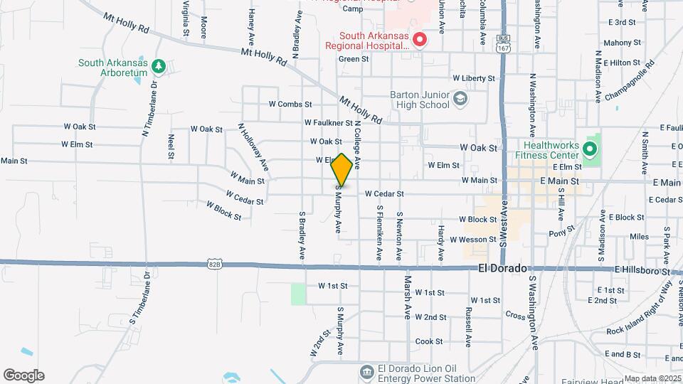 922 W Cedar St Map and Location Details