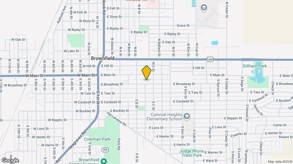 701 E Broadway St Map and Location Details