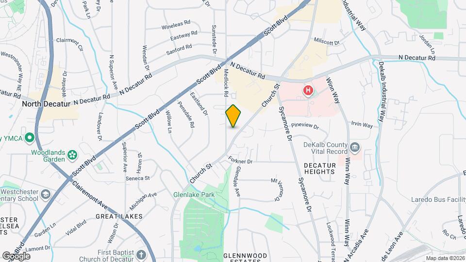 1380 Church St Map and Location Details