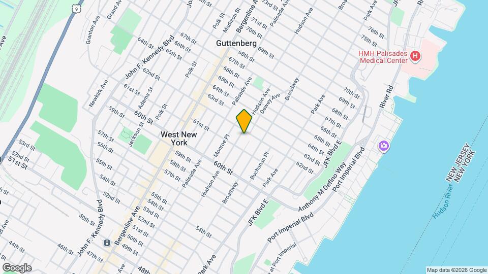 6120 Hudson Ave Map and Location Details