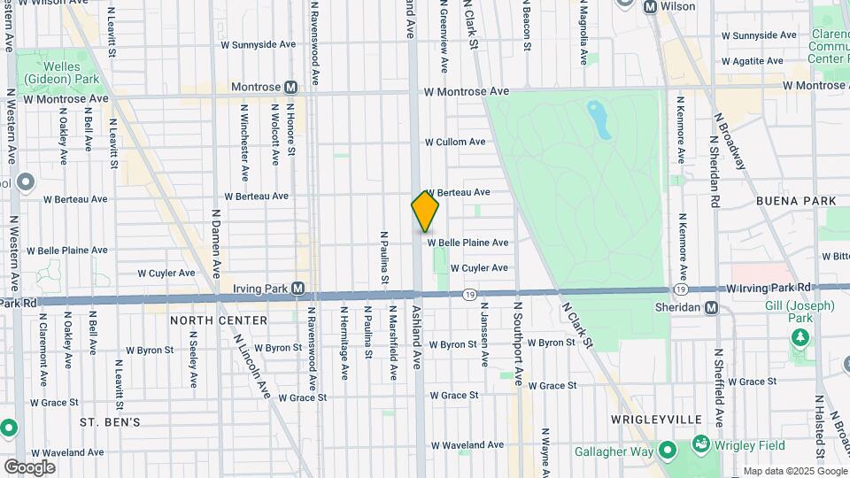 1518 W Belle Plaine Ave Map and Location Details