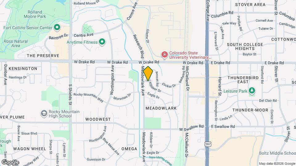 2625 Killdeer Dr Map and Location Details