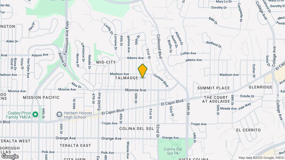4568 Altadena Ave Map and Location Details