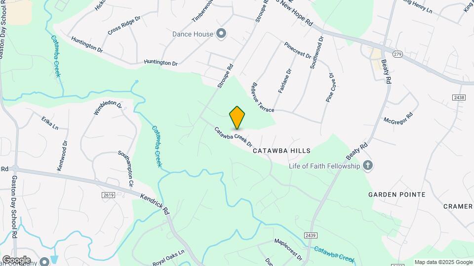 3644 Catawba Creek Dr Map and Location Details