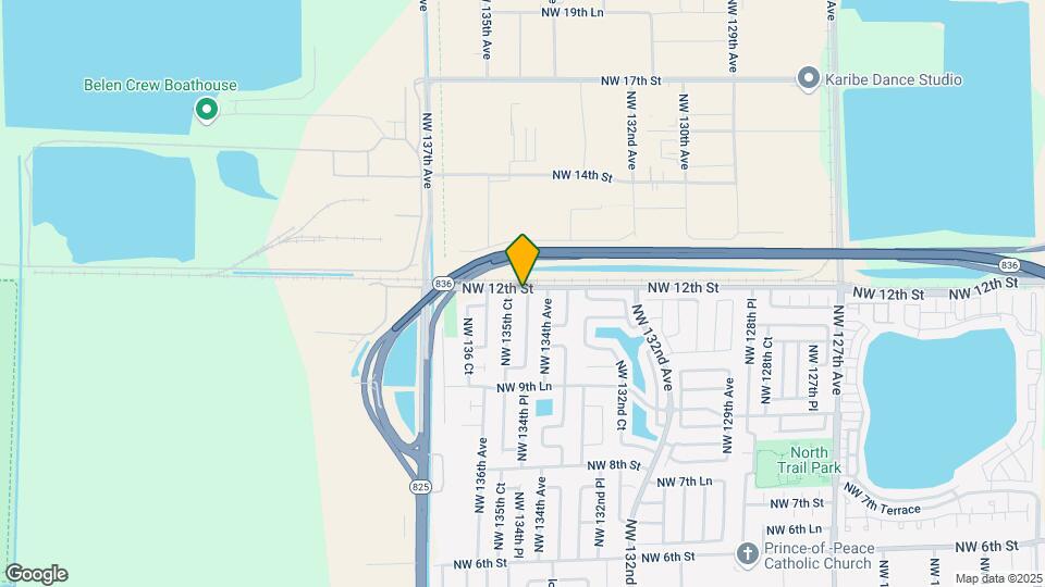 1192 NW 134th Pl Map and Location Details