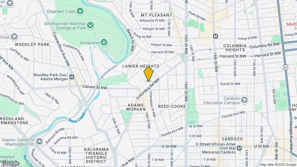 1763 Columbia Rd NW, Unit 401 Map and Location Details