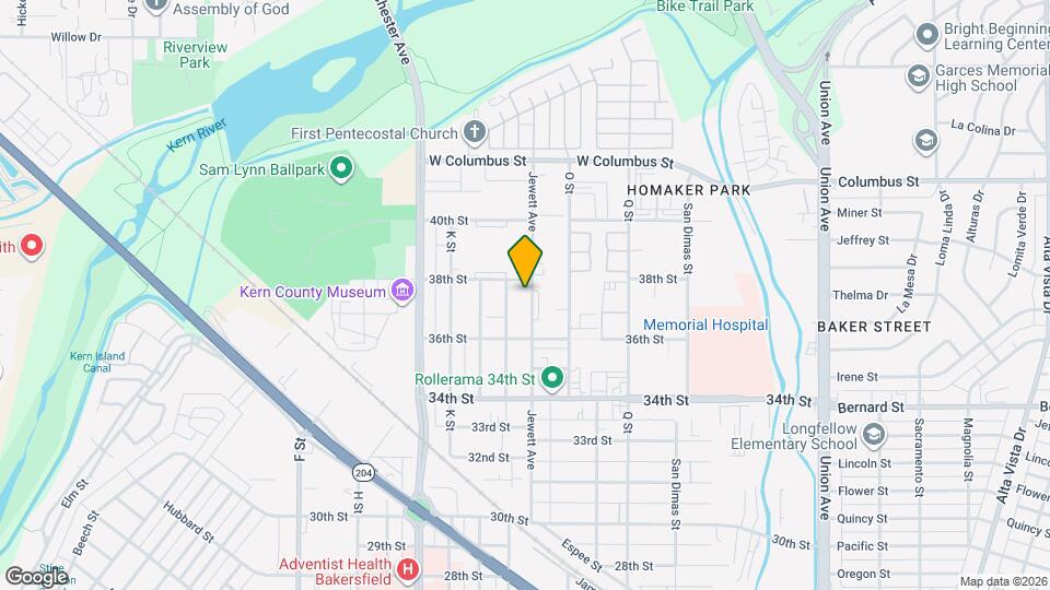 3709 Jewett Ave Map and Location Details