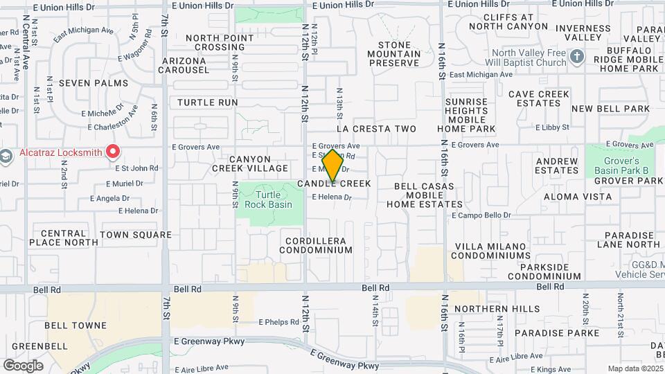 1249 E Angela Dr Mapa y Detalles de la Ubicación