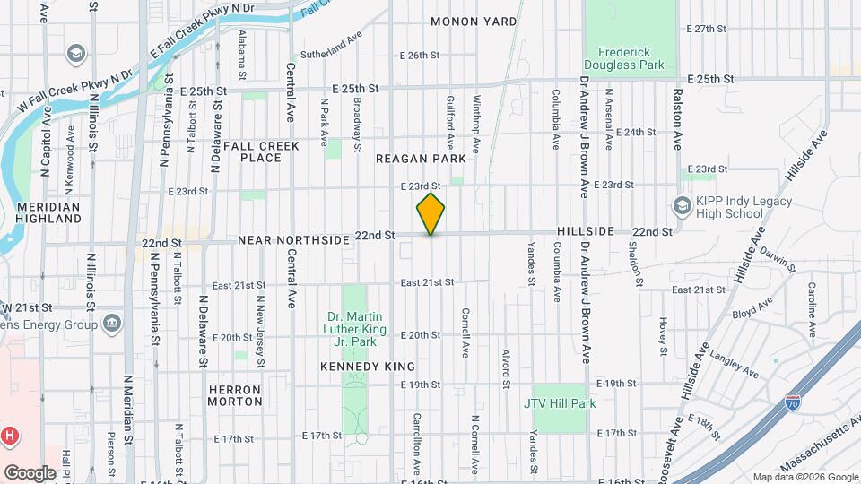 2168 Carrollton Ave Map and Location Details
