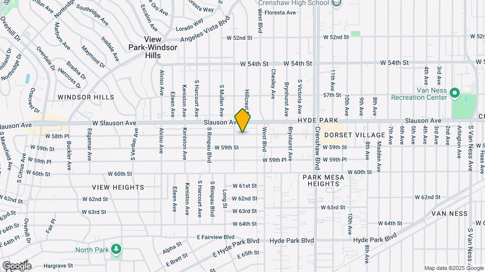 3654 W 58th Pl Map and Location Details