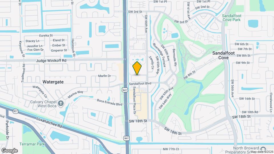 9949 SW Sandalfoot Blvd Map and Location Details