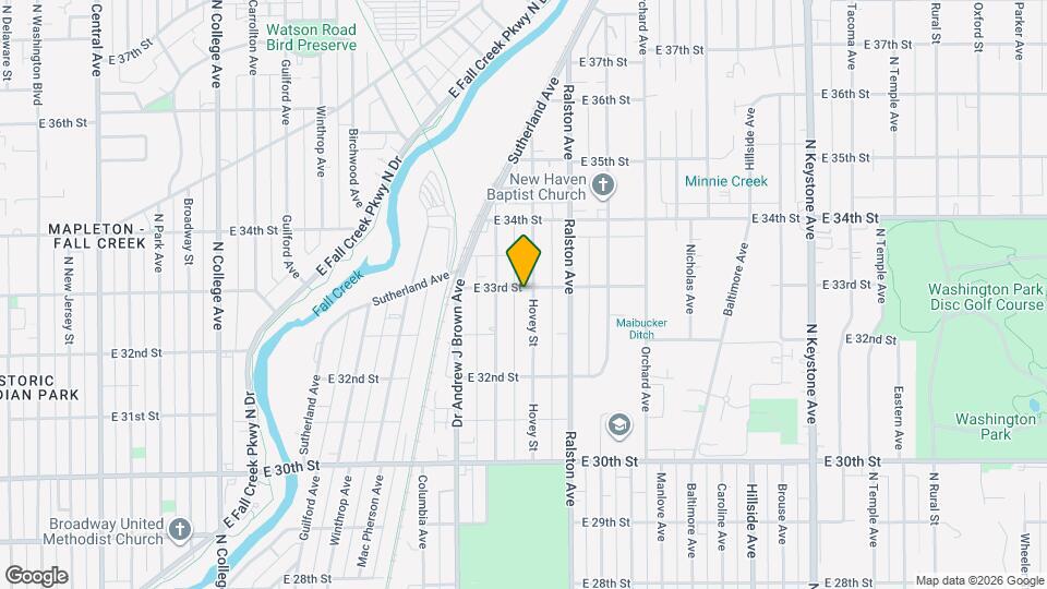 3286 Hovey St Map and Location Details