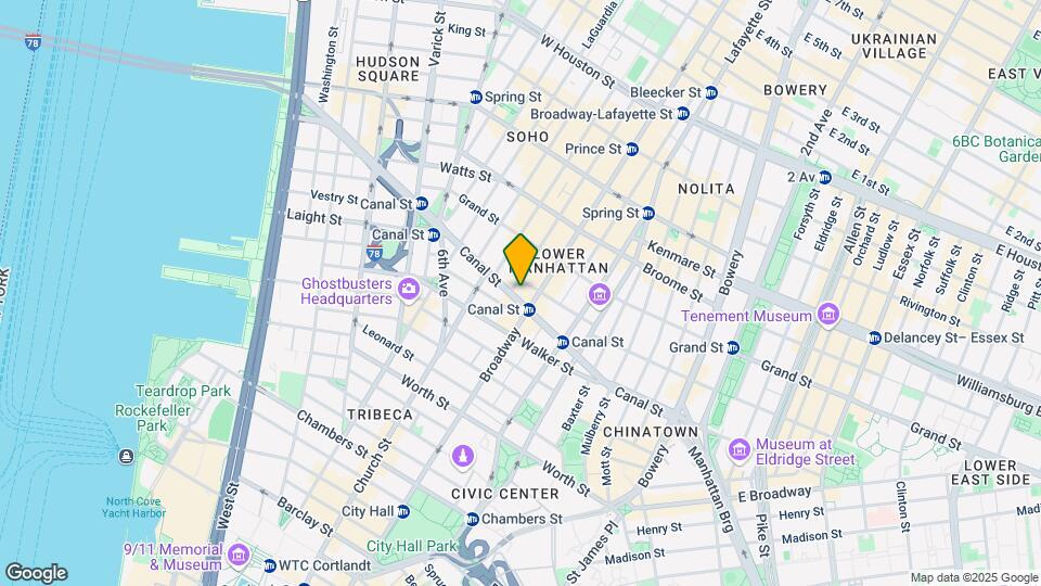 307 Canal St Mapa y Detalles de la Ubicación